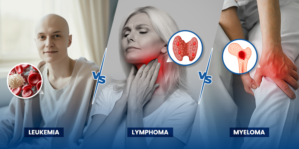 Leukemia vs Lymphoma vs Myeloma