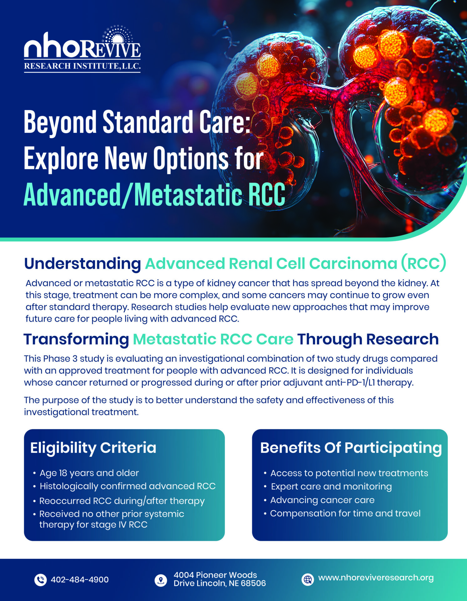 Renal Cell Carcinoma RCC Flyer